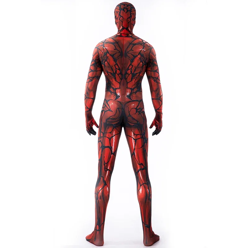 Red Venom Symbiote Spidercosplay supereroe Costume Cosplay Zentai Suit adulti bambini tuta uomo tute da festa
