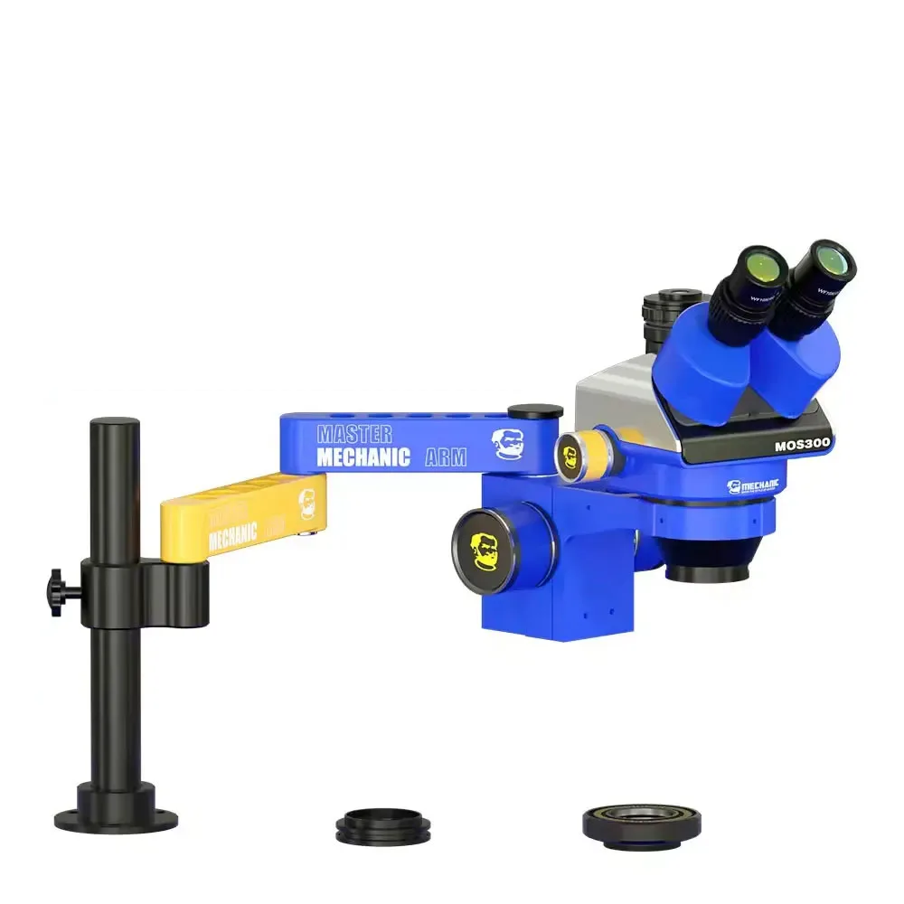 

MECHANIC MOS300-M3 Adjustable Microscope Arm Frame Zoom Three Eye Stereoscopic Microscope for Mobile Phone Camera Repair Tool