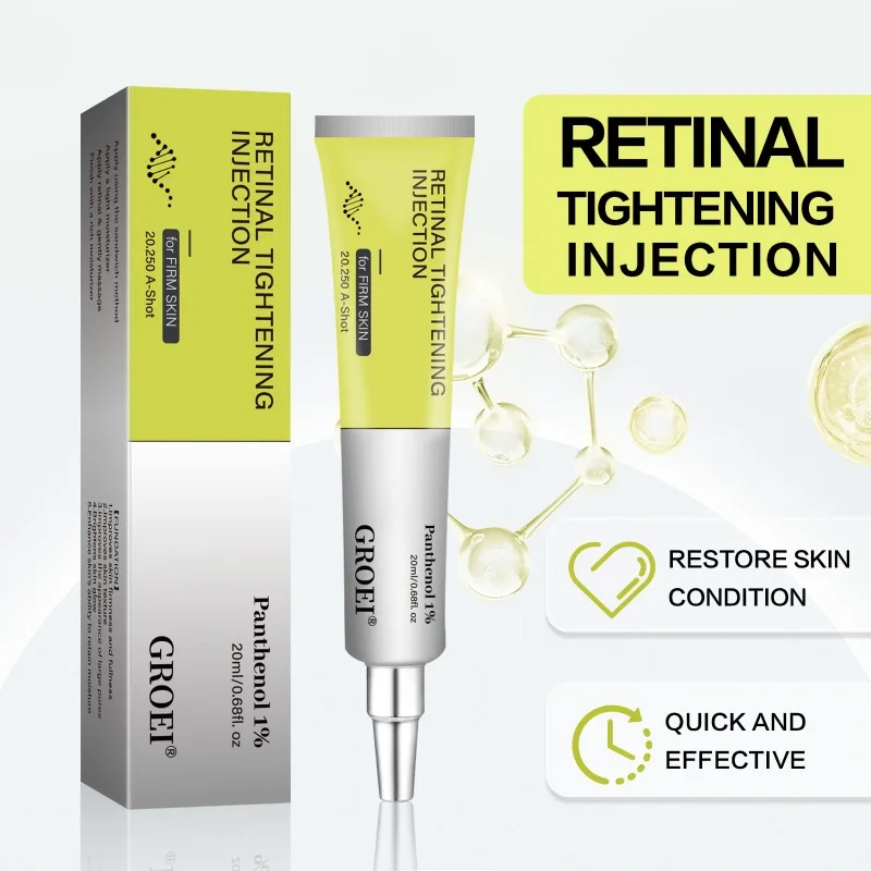 Retinol Eye Serum Cream Anti Wrinkle Reduce Puffiness Dark Circles Hydrating Firming Eye Care for Daily Routine