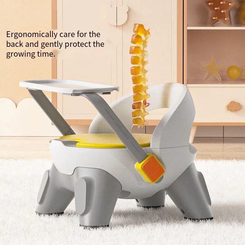 Portable Dining Chair Multifunctional Household Feeding Chair Ergonomic Backrest Stable Anti-tip Baby Dining Table and Chairs