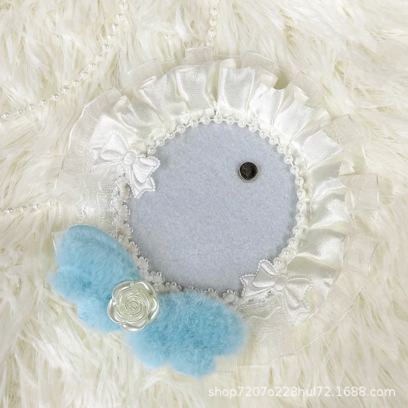 Angel Wings Badge Tray, Hand‑Made 75mm Badge DIY Accessory for Ita‑Bag Decoration Supplies