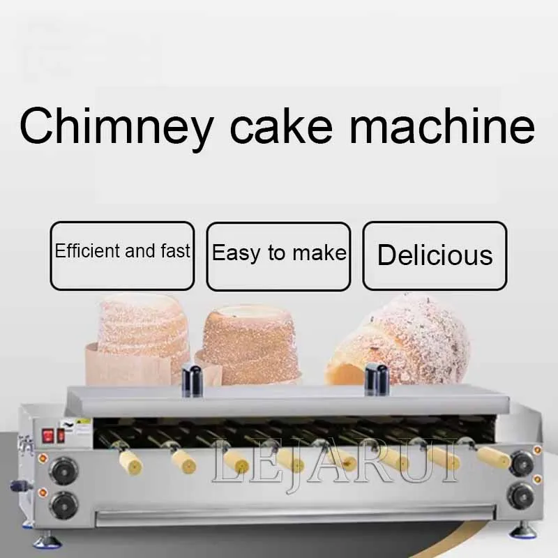 

Chimney Cake Baking Machine Stainless Steel Rollers Kurtos Kalacs Oven Electric 60000W Ice Cream Bread Cone Maker