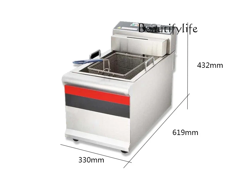 Desktop double-cylinder fryer, single-cylinder electric fryer, large-capacity commercial fryer