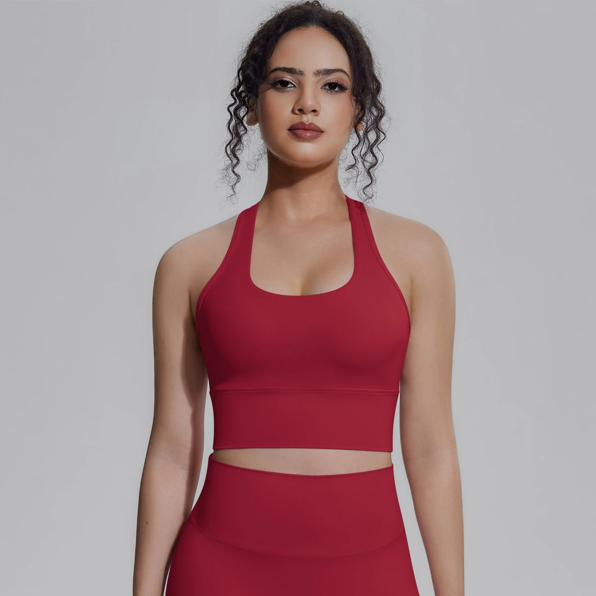 Rooftrellen Damen Fitness Yoga Sport-Top Sexy Rückenfreies I-förmiges Top Einfarbig Sommer Workout Gym-Kleidung Yoga-Top – Detail 37