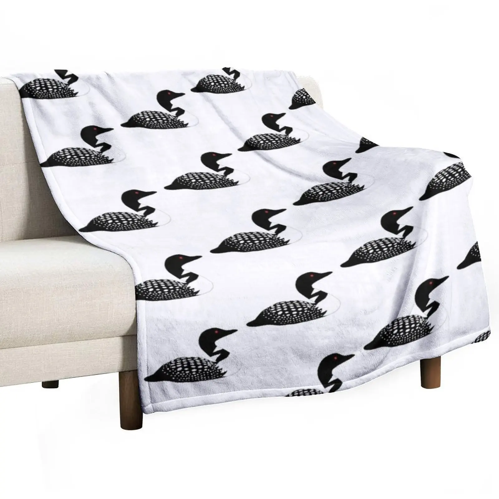 Minnesota Lake Loon Throw Blanket Plush Summer warm winter for winter Sofa Quilt Extra Large Throw Blankets