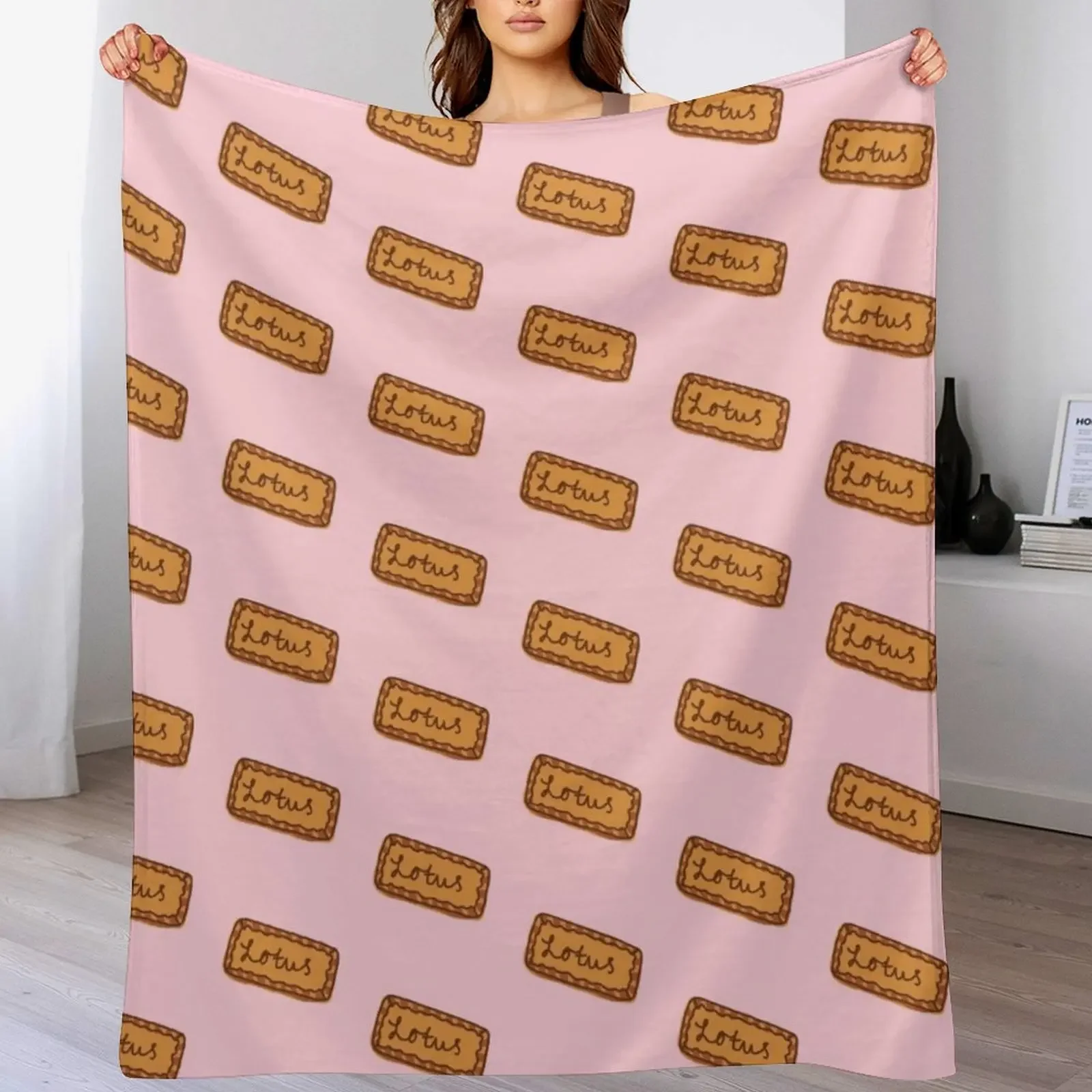 

Lotus Biscoff - sticker, phone case and more Throw Blanket Luxury Summer Beddings Blankets