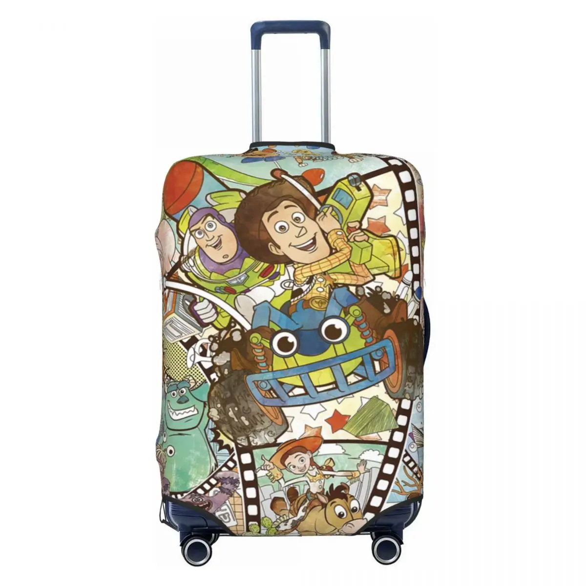 

Custom Toy Story Collage Luggage Cover Elastic Travel Suitcase Protective Covers Suit For 18-32 inch