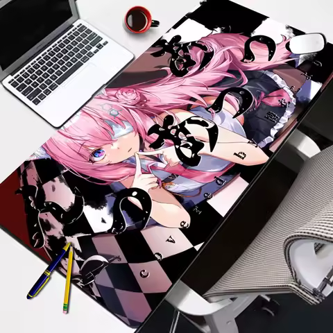 Pink Mouse Pad Hololive Hakui Koyori Anime Large Table Mat Cartoon Girl Laptop Keyboard Pad XXL Mousepad PC Gaming Gamer Carpet