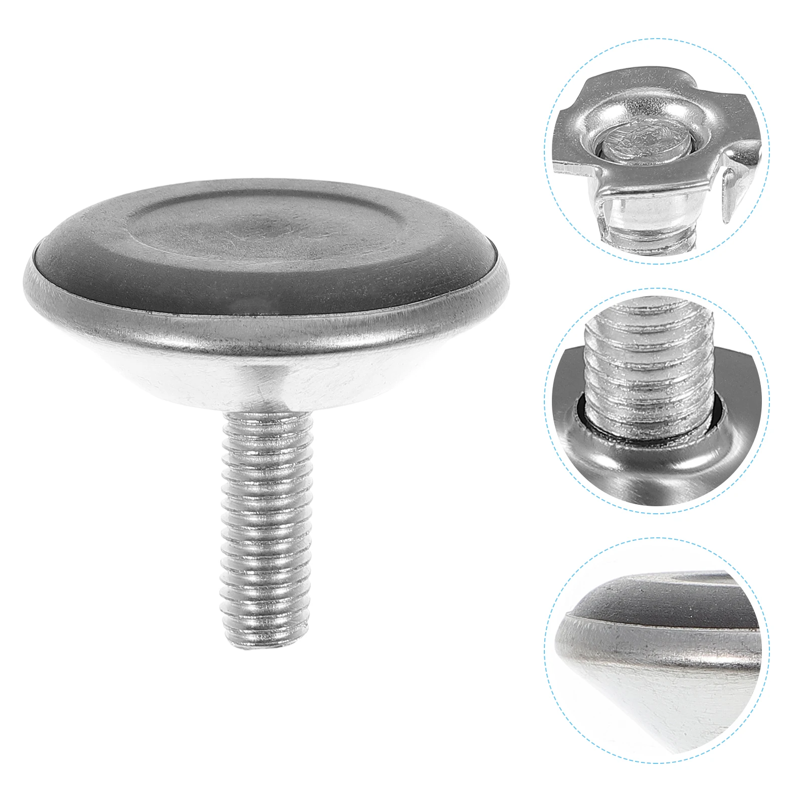 

23mm Adjustable Furniture Feet Levelers Heavy Duty Table Chair Leg Pads Replacement Sofa Bed Bench M8 Screws Nuts Included