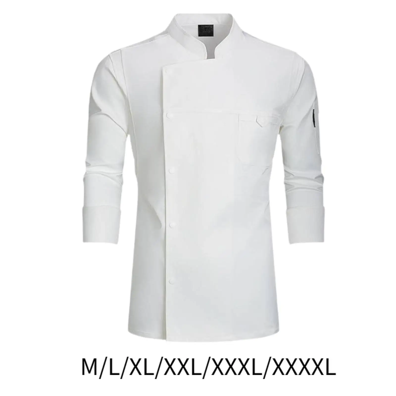 Chef Coat Classic Long Sleeve for Food Industry Kitchen Work Uniform Baking