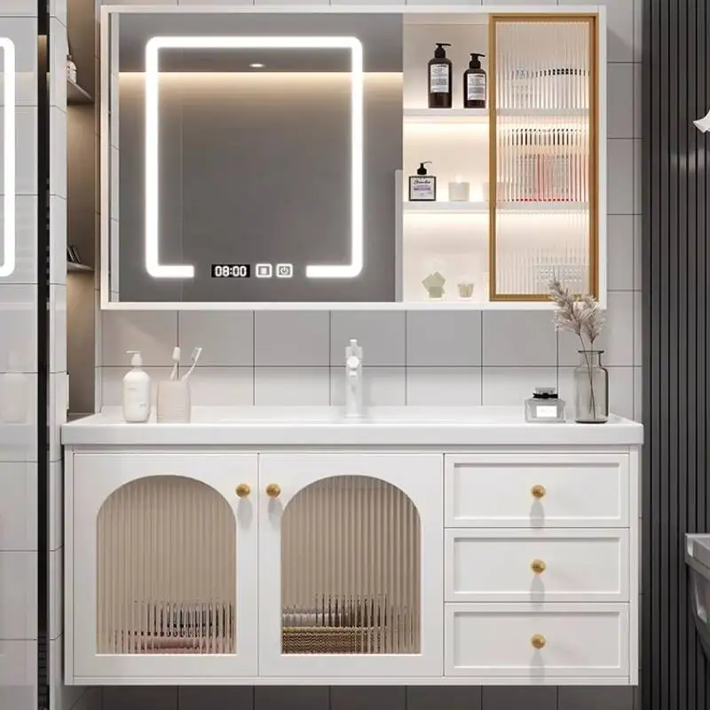 

Vanity Mirror Bathroom Cabinet Door Waterproof Stuff Storage Bathroom Cabinet Shelves Narrow Mueble Organizador Furniture
