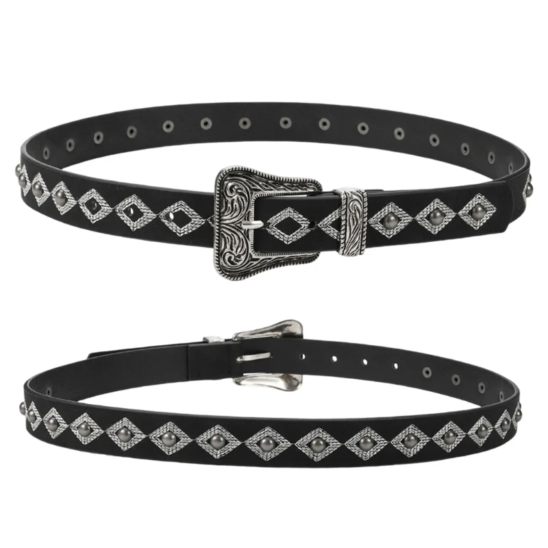 Personality Hundred with Waistband Novetly Women Belt Bling Accessory for Jeans