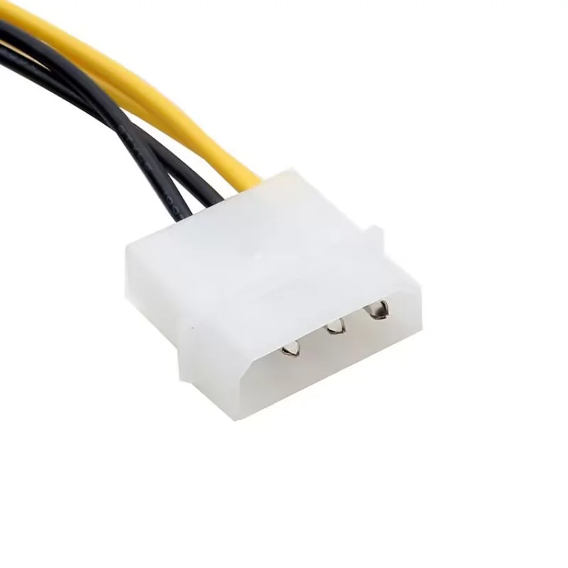 4Pin CPU Power Supply to IDE Port Extension Cord Cable Desktop 4 Pin ATX 12V P4 Power Male to Molex Male Connector Cable 20cm