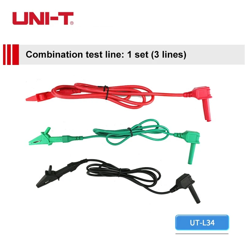 UNI-T UT-L34 Alligator Clip Test Leads 1000V Applies To UT513 UT513A