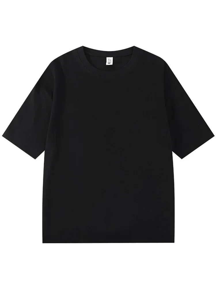 100% cotton men's summer fashionable V-neck short-sleeved basic casual T-shirt suitable for both men and women