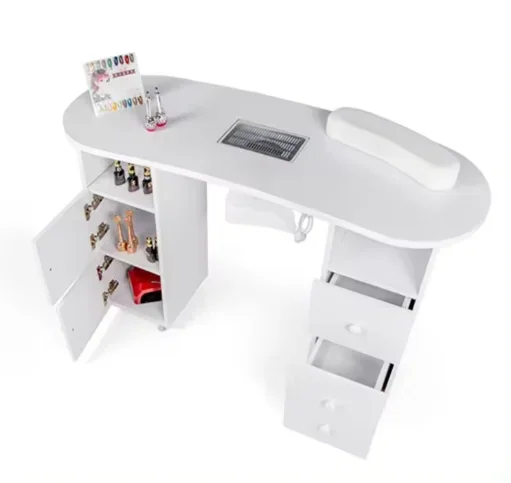 Multi-functional Salon Manicure Table With Drawers Nail Table With Cleaner Nail Spa