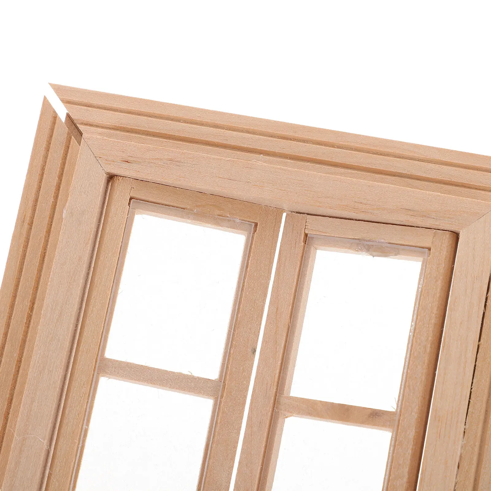 

Highly Detailed Mini Wooden Window Dollhouse Supply Realistic Opening Effect Tiny Home Decor Elegant Miniature Furniture Accent