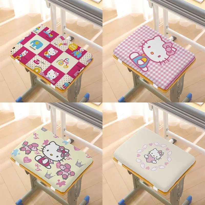 

Sanrio Hello Kitty cartoon cute cushion creative kawaii for home office chairs student seats thick soft mat festival gifts
