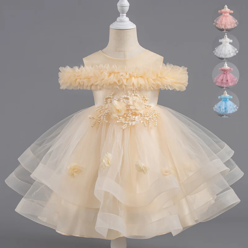 

The First Christmas Costume 0-6-year-old Girl Children's Clothing Baby One-year-old Little Kids Birthday Party Dresses