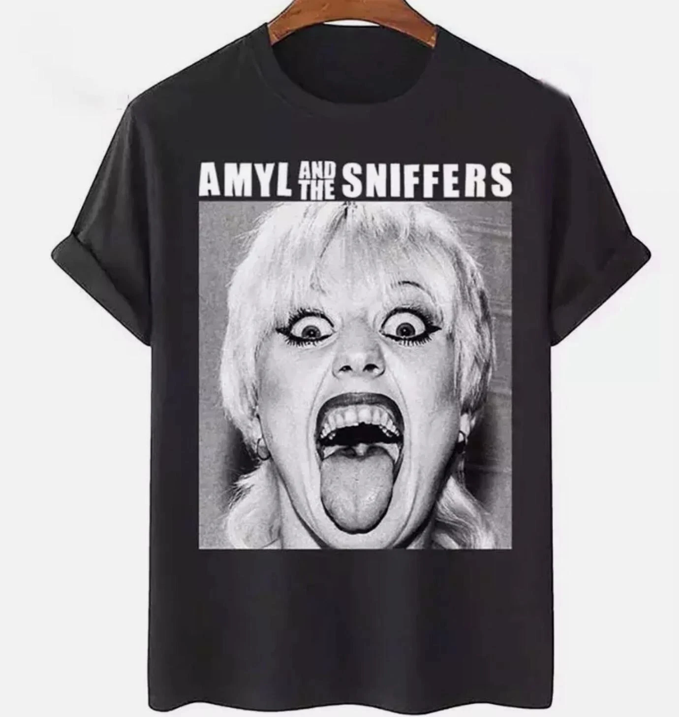 Amyl And The Sniffers No More Tears Unisex Tee Shirt Cotton Full Size   Pure cotton men's and women's same street clothing