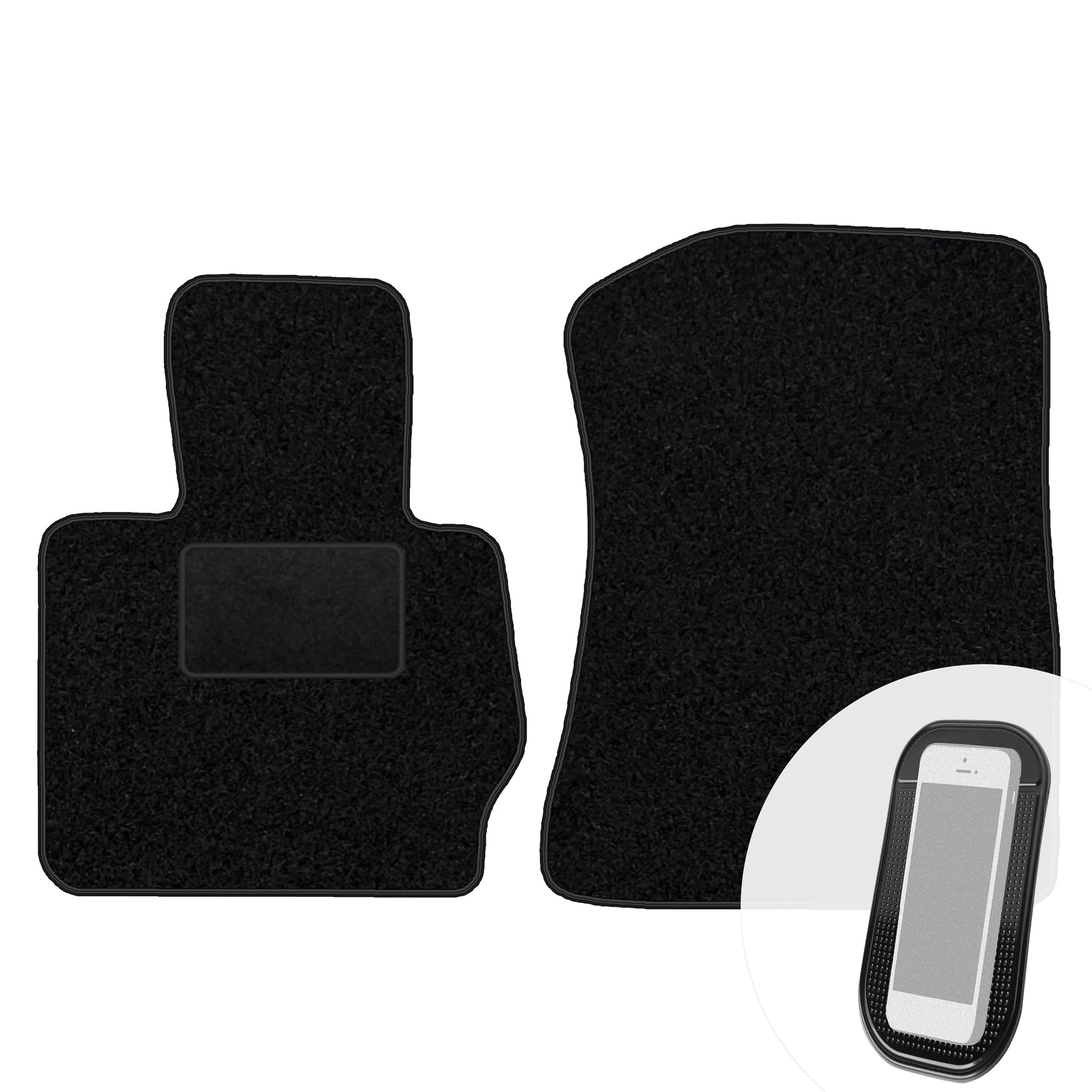 Veloursmatten Przody Zwart voor BMW X3 Serie F25 2010-2017