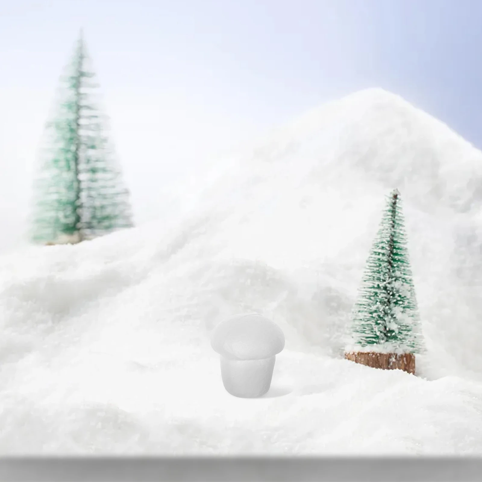 20pcs Foam Mushroom Decorations Unpainted Realistic Simulation Craft Diy Projects Micro Landscape Props