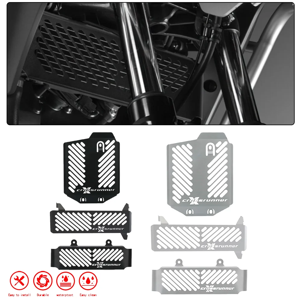 For Honda VFR 800 X Crossrunner 2026 2017 2018 2019 2020 2021 2022 2023 2024 Oil Cooler Guard&Upper and Lower Radiator Guard Set