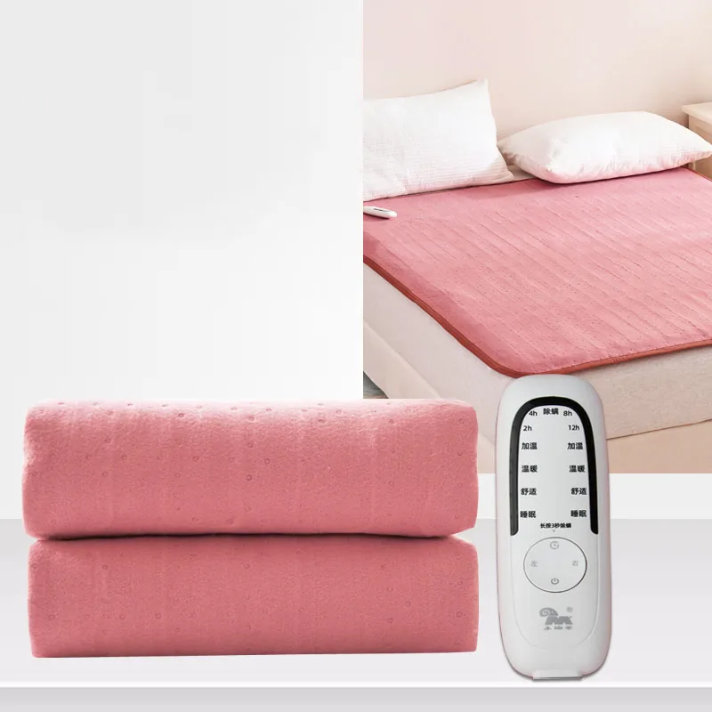 

Mite Removal Waterproof Electric Blanket Dual Control Warming Products Heated Blanket Winter Dormitory Calefactor Warm Products