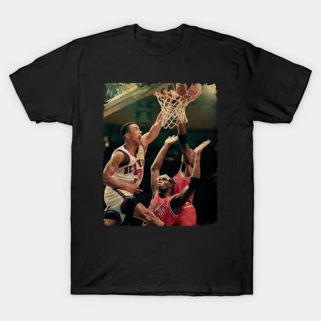 John Starks Dunks On Horace Grant And MJ, 1993 T-Shirt Funny Short Sleeve Tshirt Streetwear New Fashion Top Tees