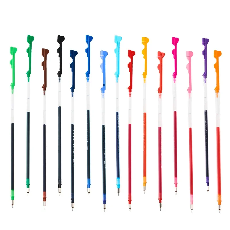 6pcs/lot Pilot Hi-Tec-C Coleto LHKRF-10C4 Gel Multi Pen Refill 0.4 mm15 colors available