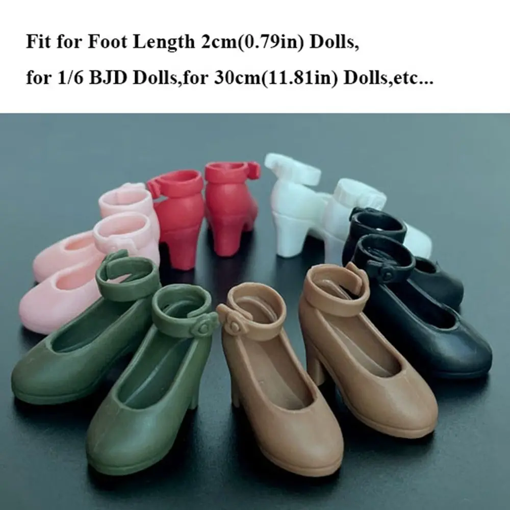 Mode Pop Schoenen Plastic Multistyles Pop Hoge Hakken DIY Accessoires voor 1/6 BJD 30 cm Poppen Fit Voet Lengte 2 cm