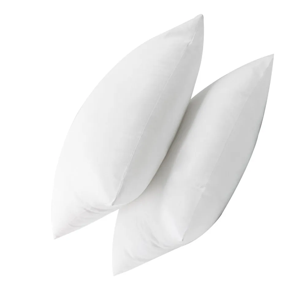 2Pcs Cushion Inserts Soft Square Pillow Inner White Sofa Bed Chair Cushion Filler Decorative Throw Pillow Insert