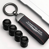 Car Tire Wheel Valve Caps Cover Suede Key Chain Ring Keychain For Chrysler Voyager Pacifica Town Crossfire Sebring Android Aspen
