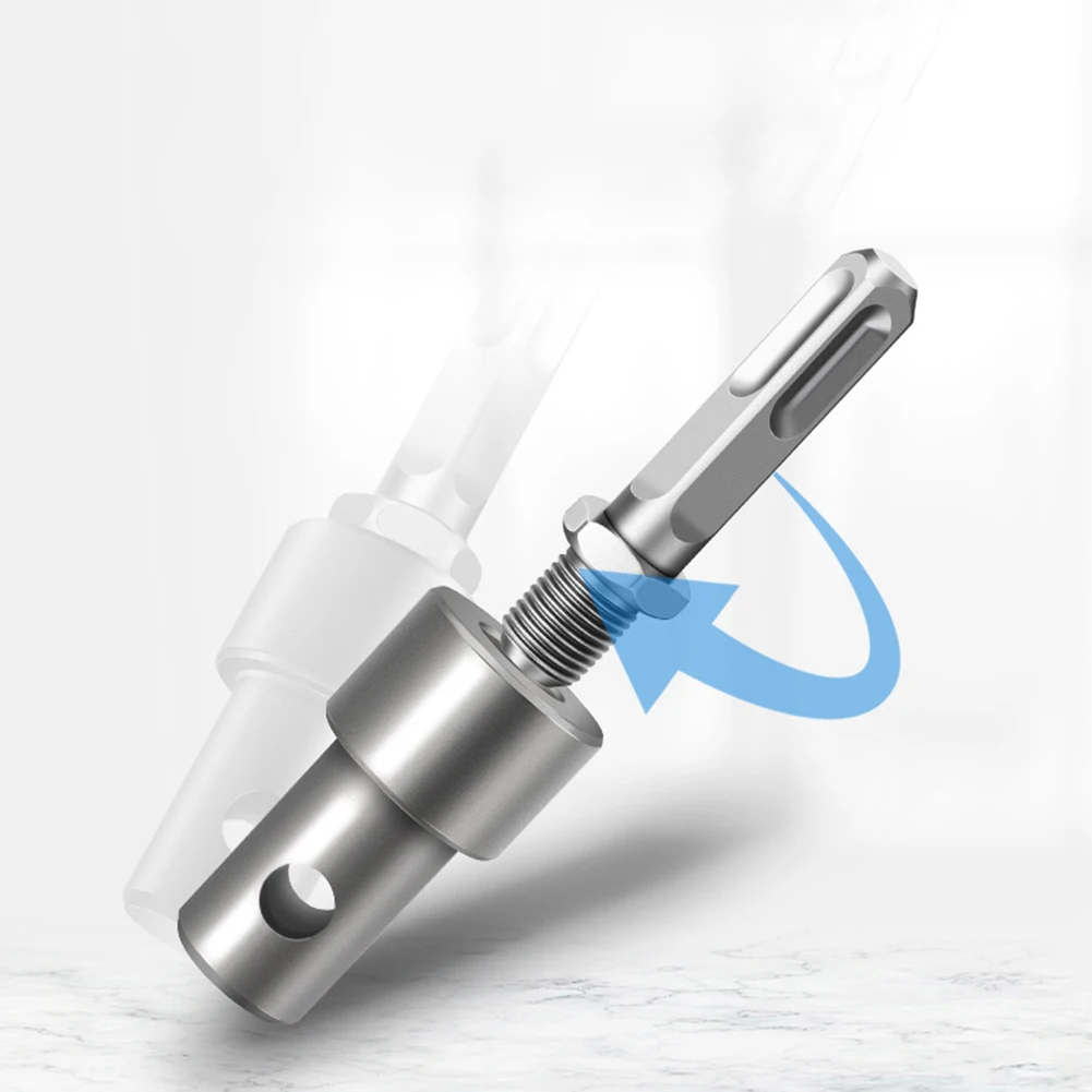 Adapter do wiertarki glebowej 1 szt. 4 rodzaje złączy Wiertło do klucza udarowego, młota, maszyny Uchwyt wiertarski z okrągłą/sześciokątną rączką Adapter do uchwytu wiertarskiego