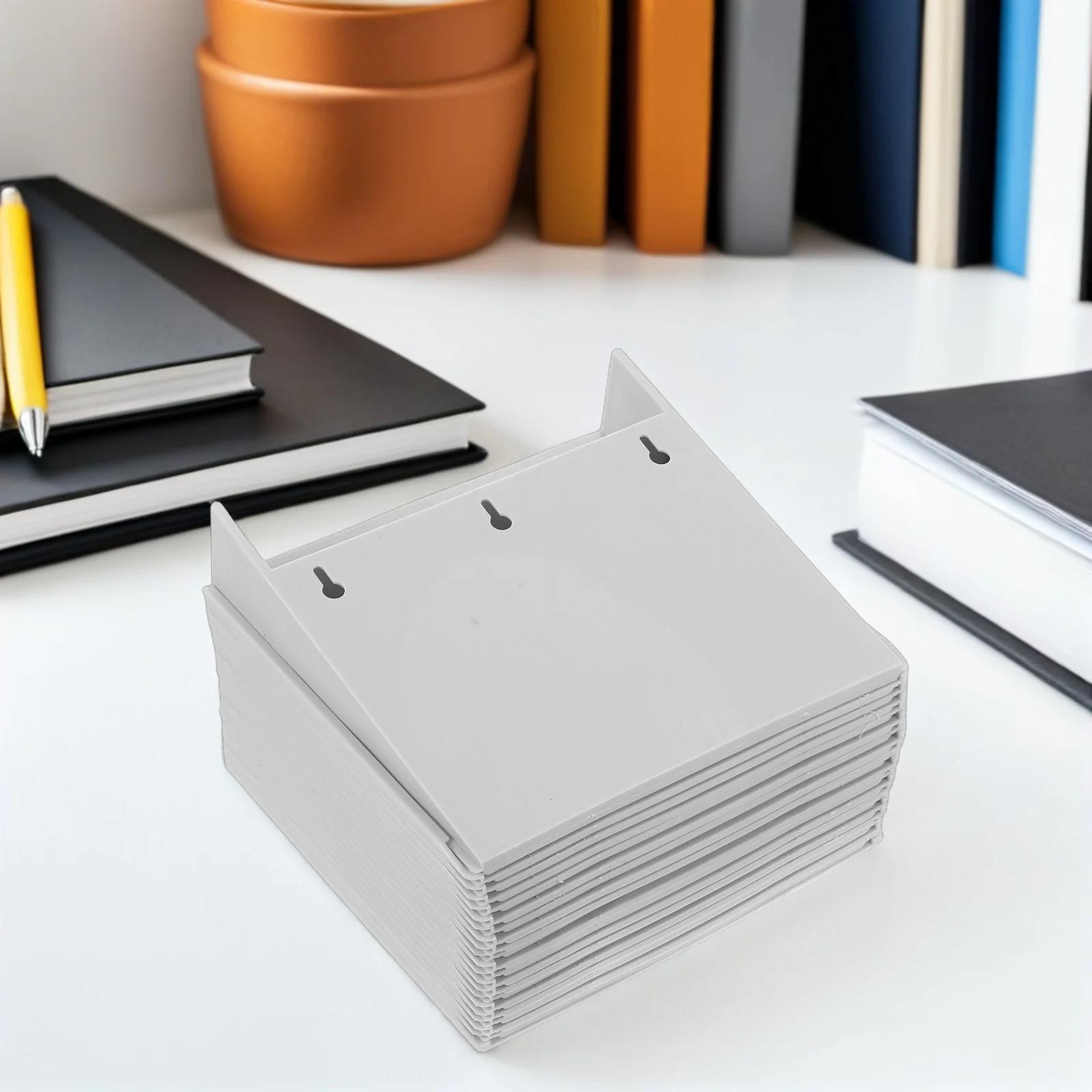 4 قطعة حامل بطاقات العمل البلاستيكية رف منظم لتخزين بطاقات الوقت المثبتة على الحائط وفرز بطاقات البضائع في المستودع