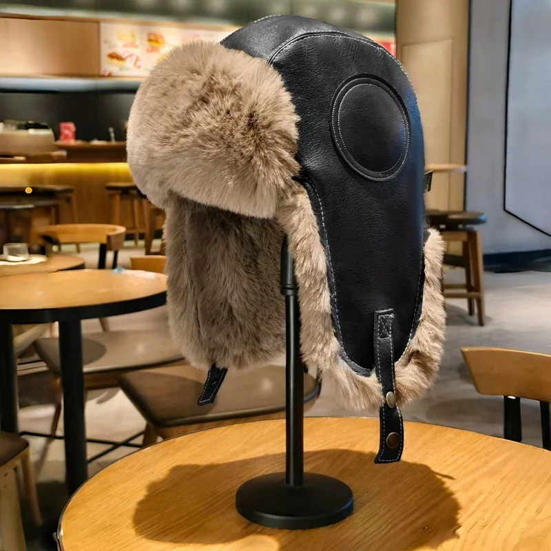 2026 Winter Pilot-Style “Lei Feng” Hats with Ear Flaps—Warm Hats for Outdoor Skiing and Cold-Weather Protection