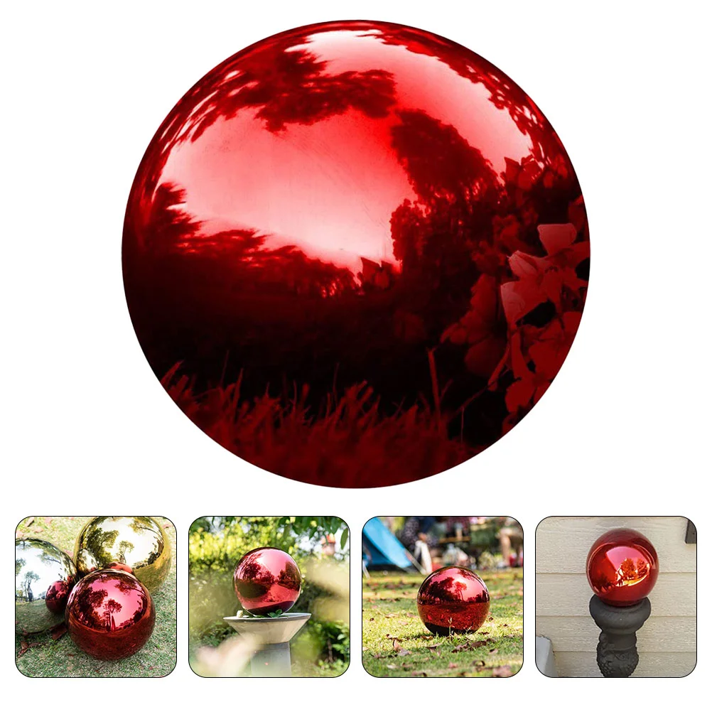 

Garden Reflective Ball Stainless Steel Gazing Decor Glass Metal Polished Reflection Mother