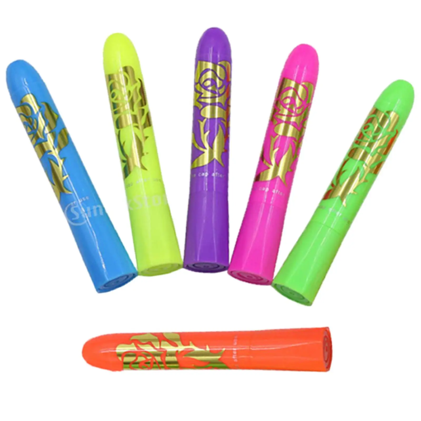 6pcs Halloween Kit painting Glow Non Halloween Makeup Sticks for Cosplay Children Adults