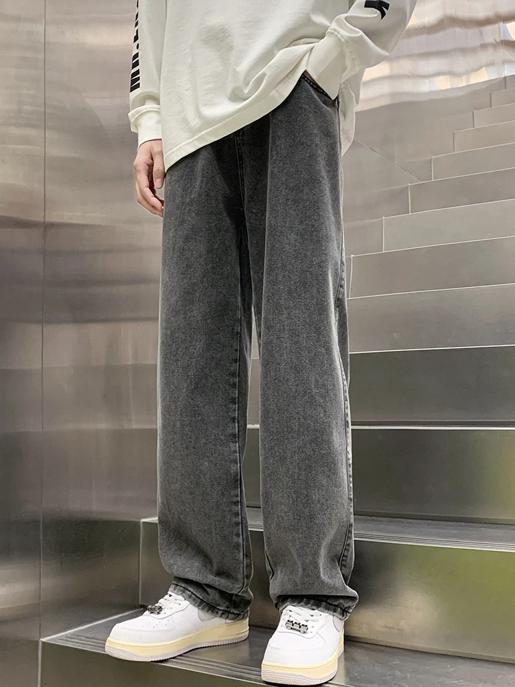 

Мужские джинсы e ey: базовые, модные, однотонные, свободного прямого кроя, широкие, в пол, в гонконгском стиле, повседневные, длинные брюки