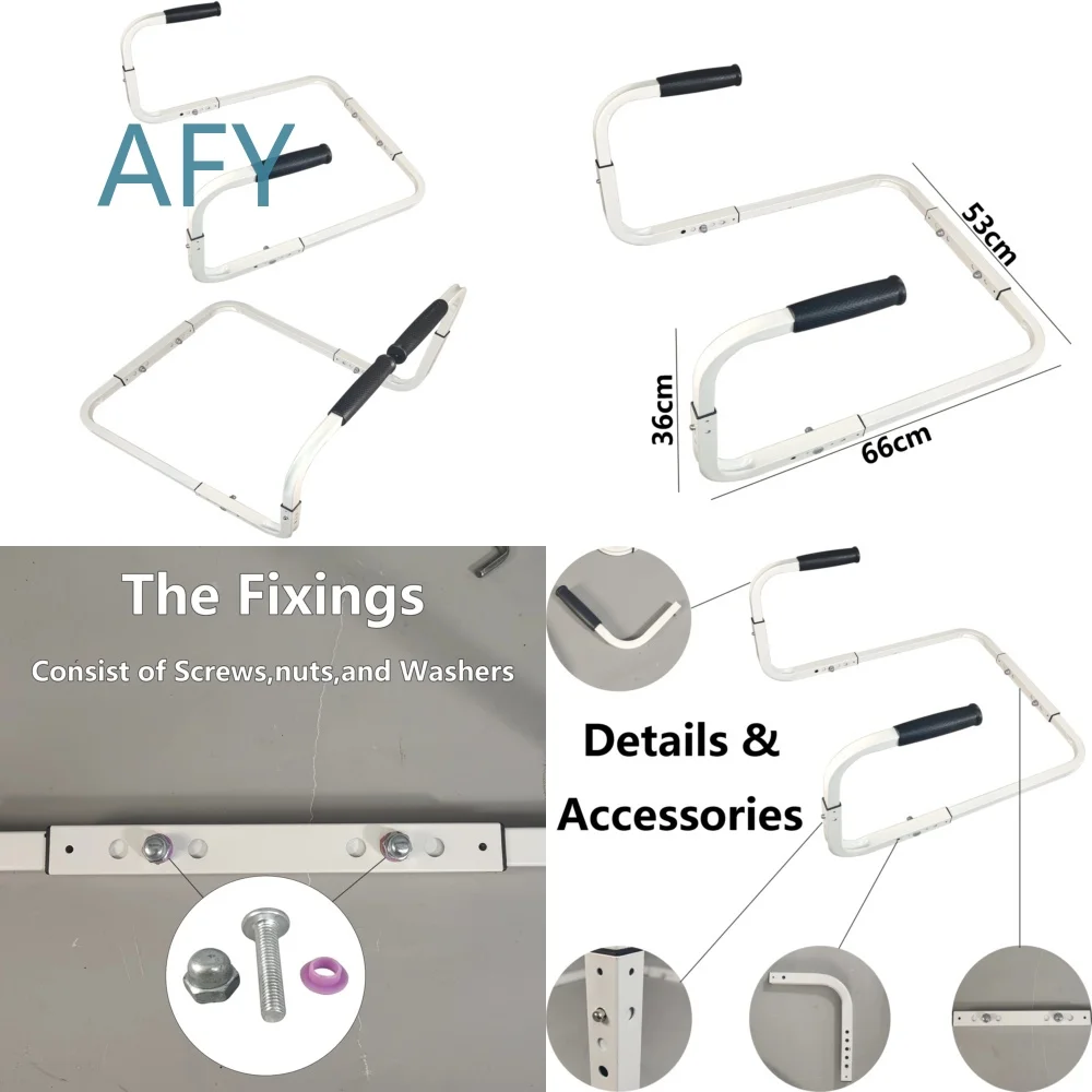 Heavy Duty Bed Rail Support for Elderly Seniors Getting Up from Sofa or Bed Assistive Safety Grab Bar for Home Care Mobility