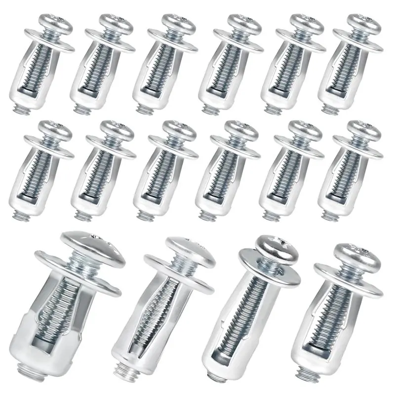 

【HOT-SELLING!】-20, -25, M5-25, M6-25 Jack Nut Kit- Expansion Screw Petal Nuts Assortment(80PCS), For License Plate Installat