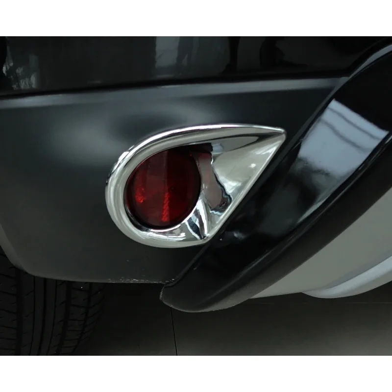 For Mitsubishi ASX 2013-2018 Car Rear Fog Light Front fog lights Cover Trim Strip ABS Chrome Frame Lamps Car Strips Decoration