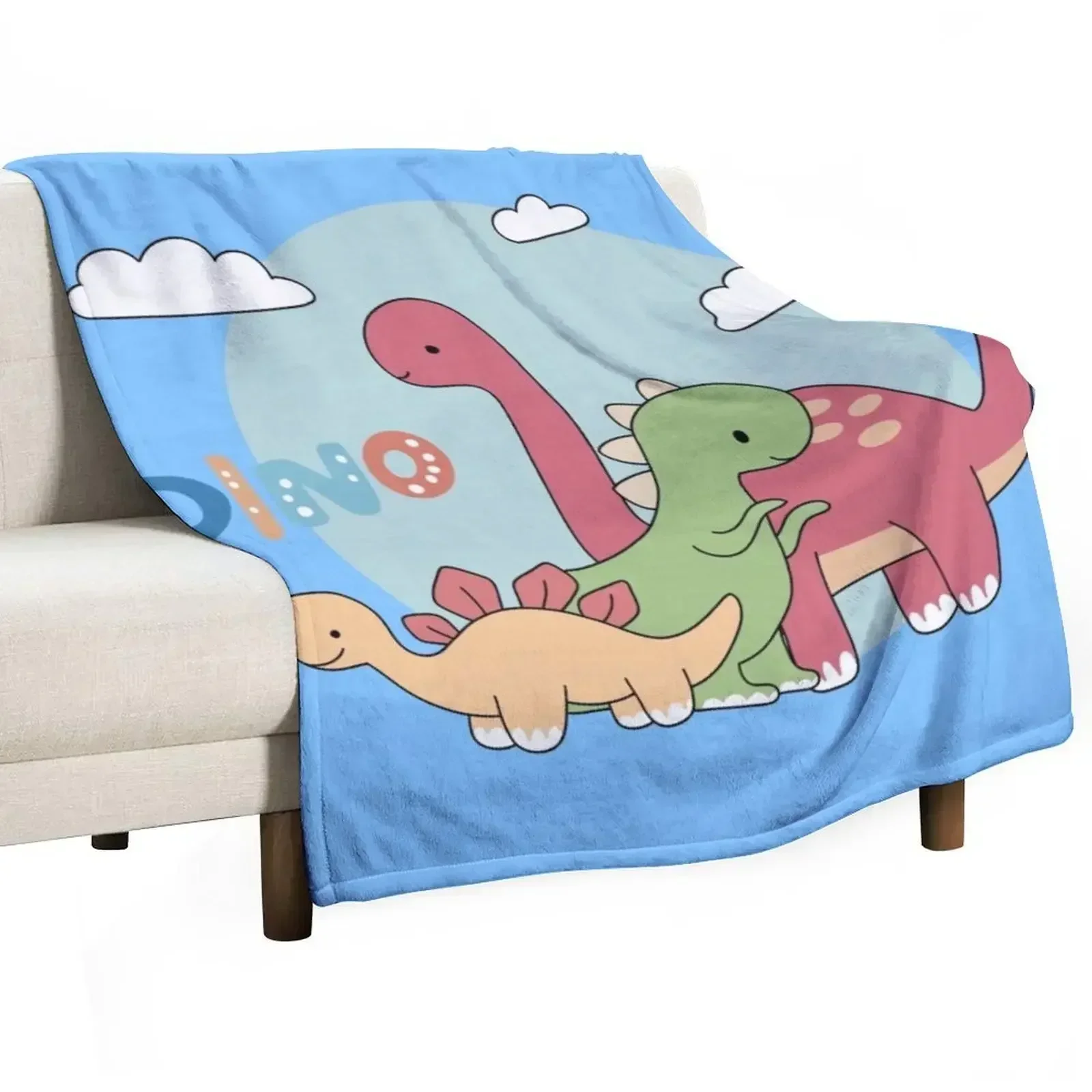 It’s okay to not be okay Dino road trip t-shirt Throw Blanket Camping blankets ands For Decorative Sofa Heavy Blankets