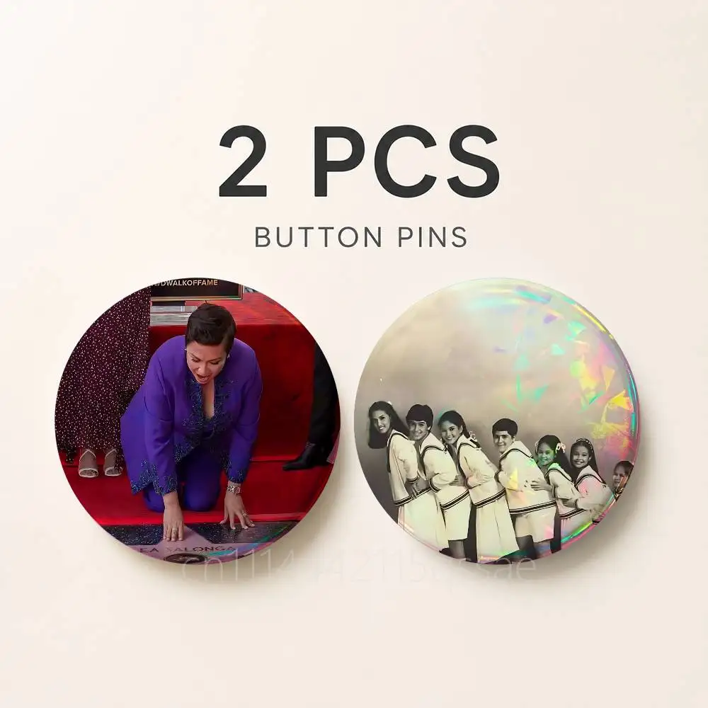 FOR Lea Salonga Miss Saigon 25/32/44/58/75mm Badges Tinplate Soft Button Pin Brooch Metal Badge Custom Accessories Hat Bag Lapel