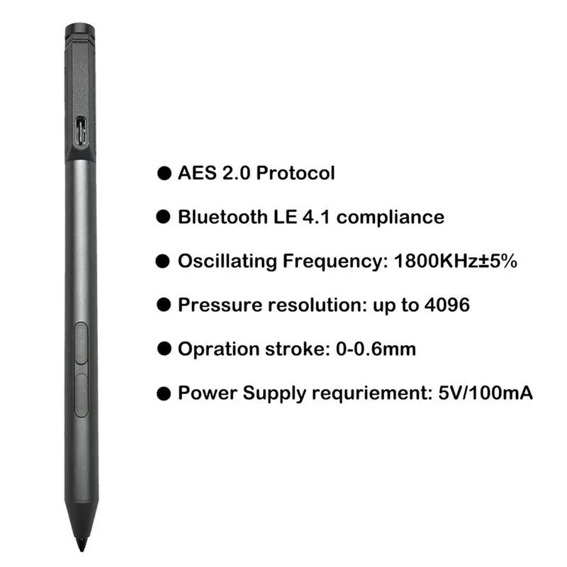 AT82-Laptop Active Stylus Pen Stylus Pen For Lenovo Pen Pro Thinkpad Tablet AES 2.0 Protocol