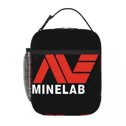 Z metalowym Logo Minelab do wykrywania naturalnej torba śniadaniowa na Lunch w pudełku dziecięcym izolowana torba na Lunch