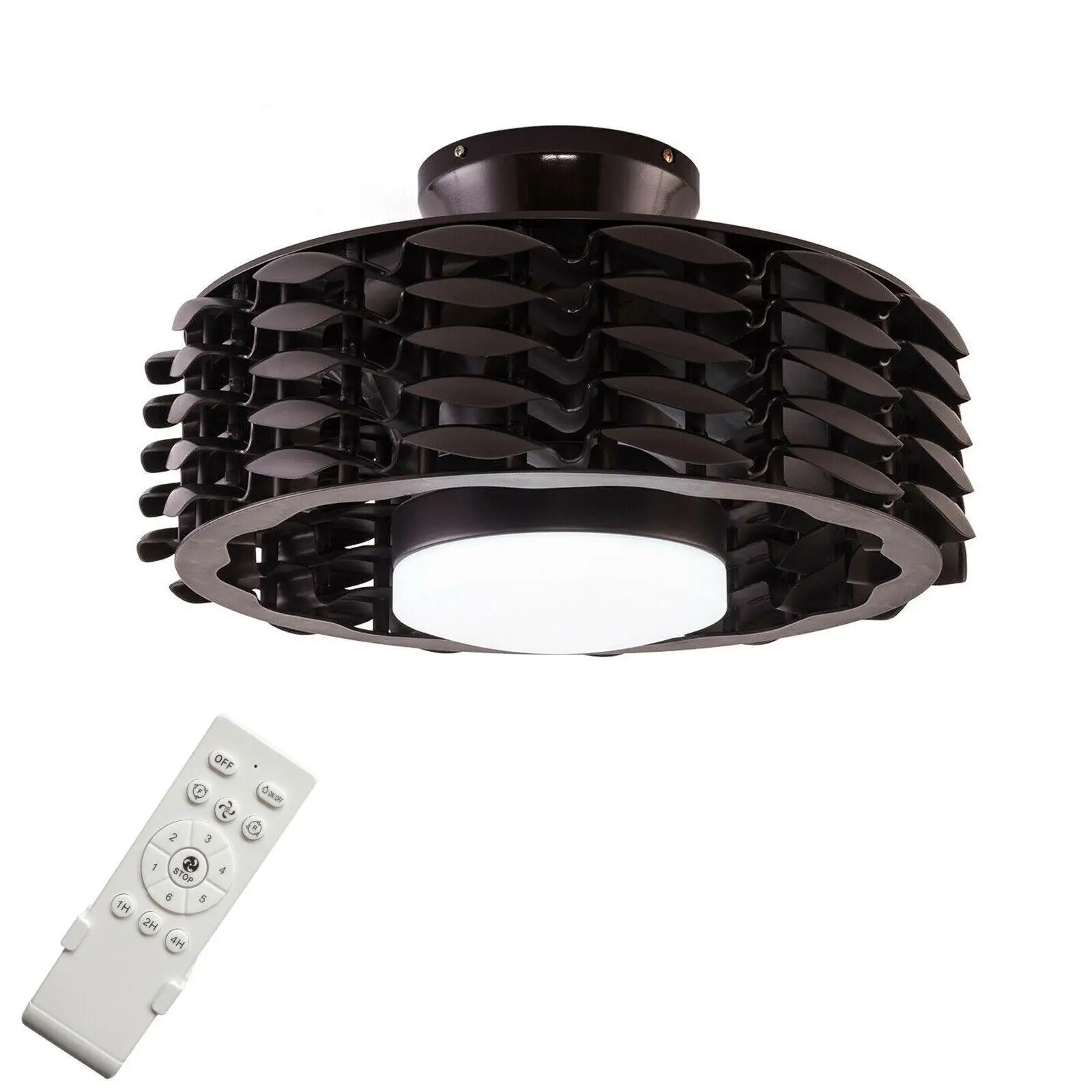 Imagem -02 - Ventilador de Teto Blateless com Controle Remoto Dimmable Luz Led Velocidade Chandelier 22