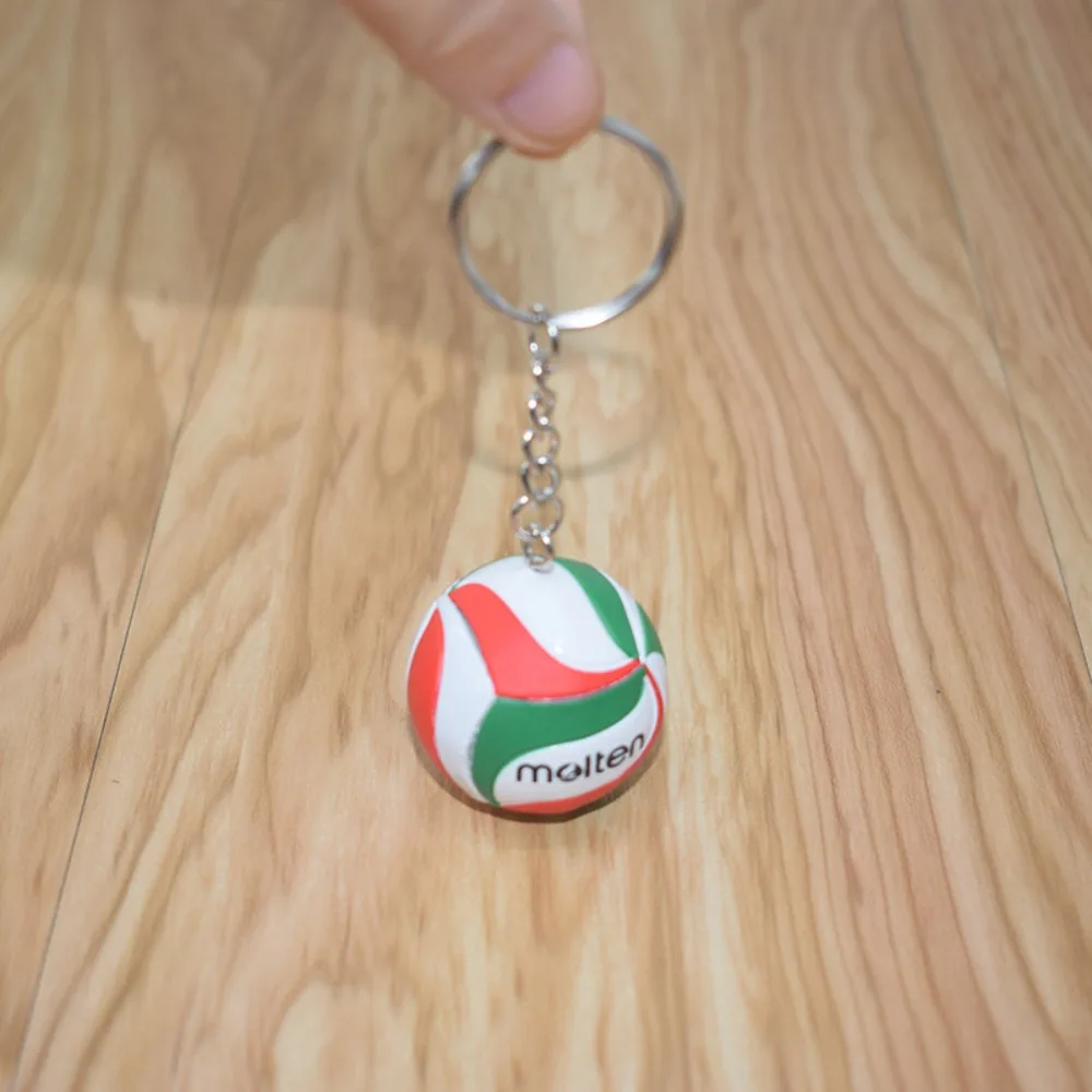 

PVC Volleyball Key Chain Beach Ball Mini Ball Sports Keychain Souvenir Creative Cartoon Pendant Keychain