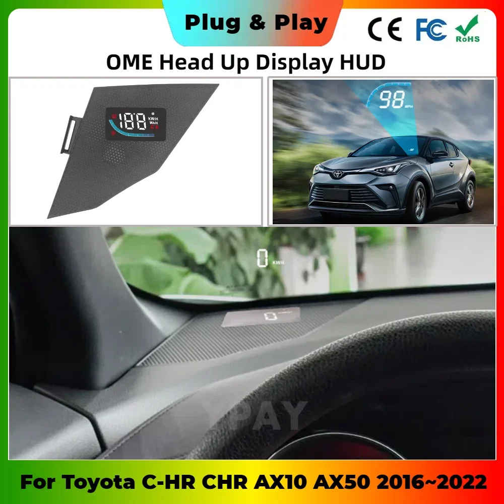 Car Projector Speedometer  For Toyota C-HR CHR AX10 AX50 2016 ~ 2022 Head Up Display Car Head Uup Display Accessories