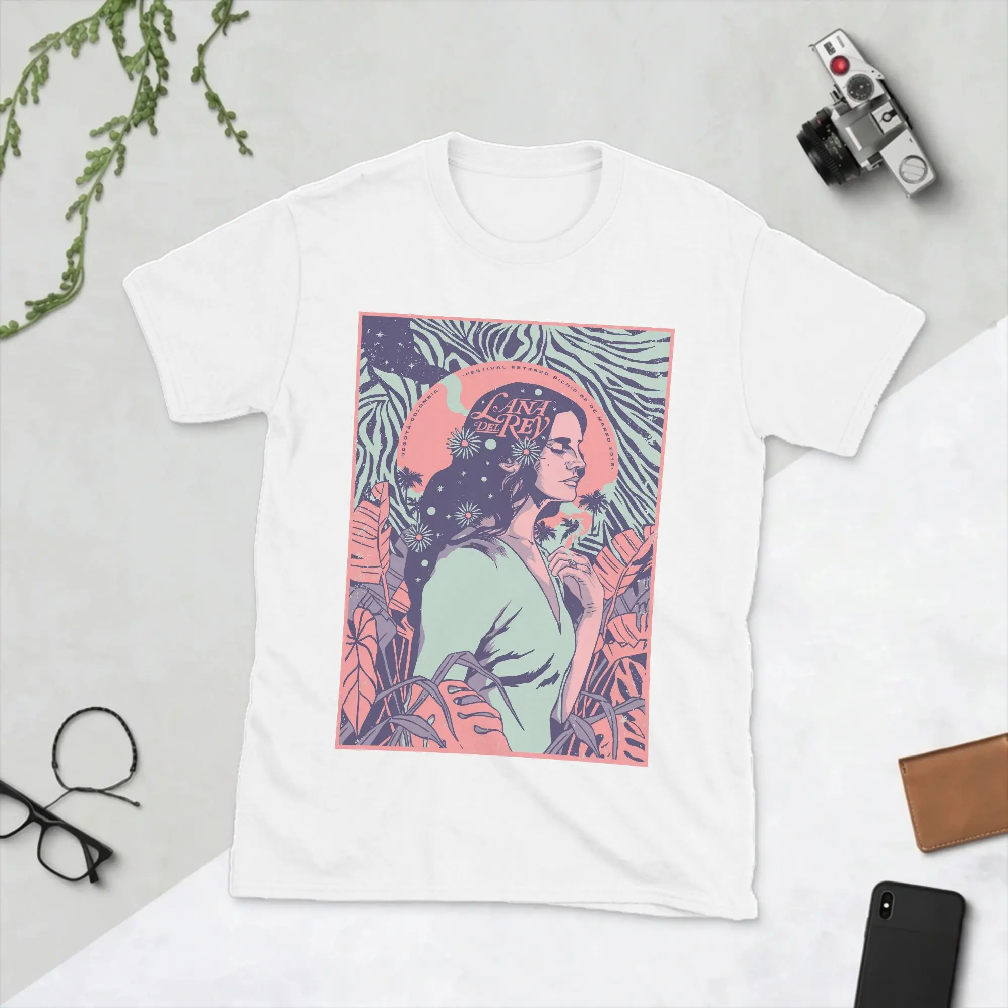Camiseta divertida de Lana Del Rey para hombre, camisetas de algodón puro con cuello redondo, camisetas de manga corta, Idea de regalo, ropa